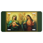 Sacré Coeur Jésus Immaculé Plaque de licence en mé