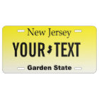 Vanité personnalisée par New Jersey