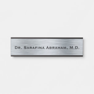 Plaque d'indication du nom de la porte du docteur 