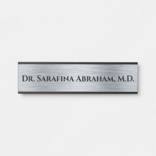 Plaque d'indication du nom de la porte du docteur 