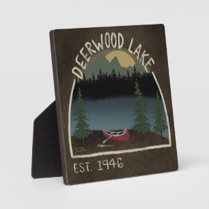 Plaque d'inspirivité du canot du lac Deerwood