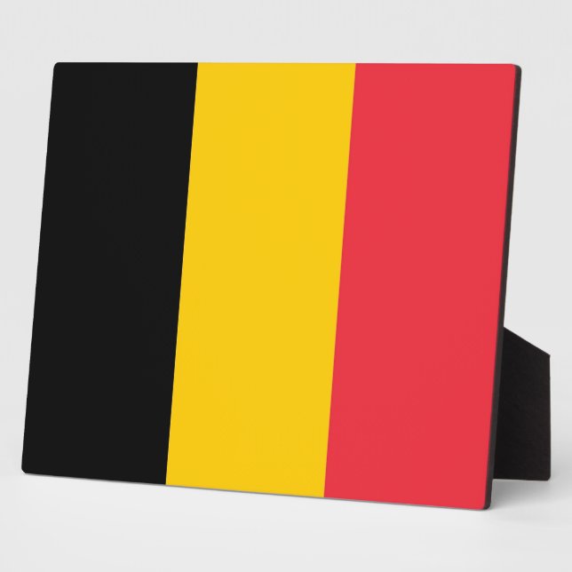 Plaque Drapeau Belge (Côté)