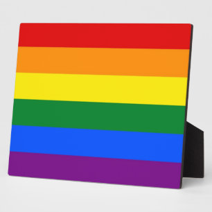 Plaque drapeau de la Fierté LGBT Rainbow