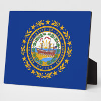 Plaque drapeau de l'État du New Hampshire