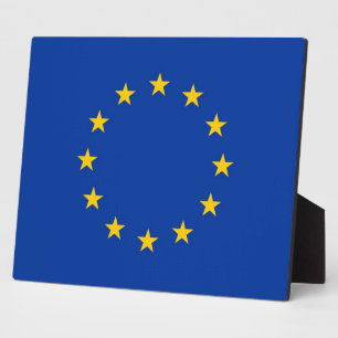 Plaque Drapeau De L'Union Européenne