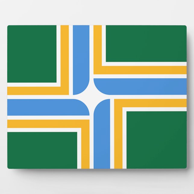 Plaque drapeau de Portland City (Devant)