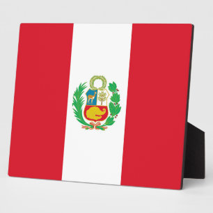 Plaque Drapeau du Pérou