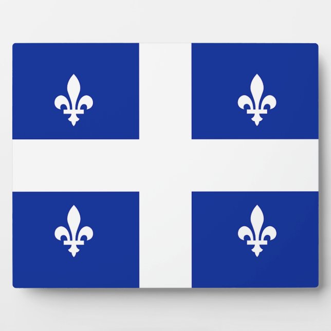 Plaque drapeau du Québec (Devant)