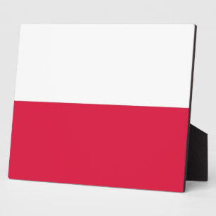 Plaque drapeau polonaise
