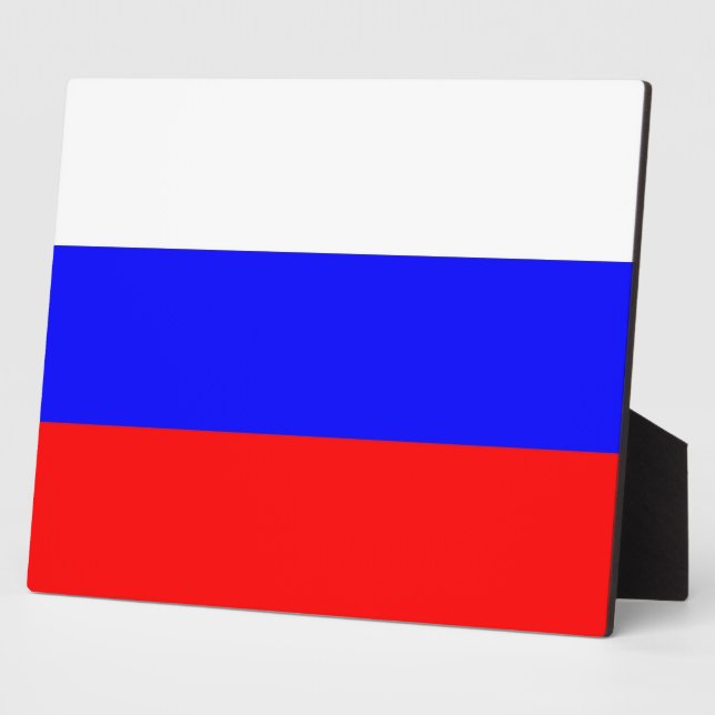 Plaque Drapeau Russe (Côté)