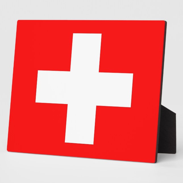 Plaque Drapeau Suisse (Côté)