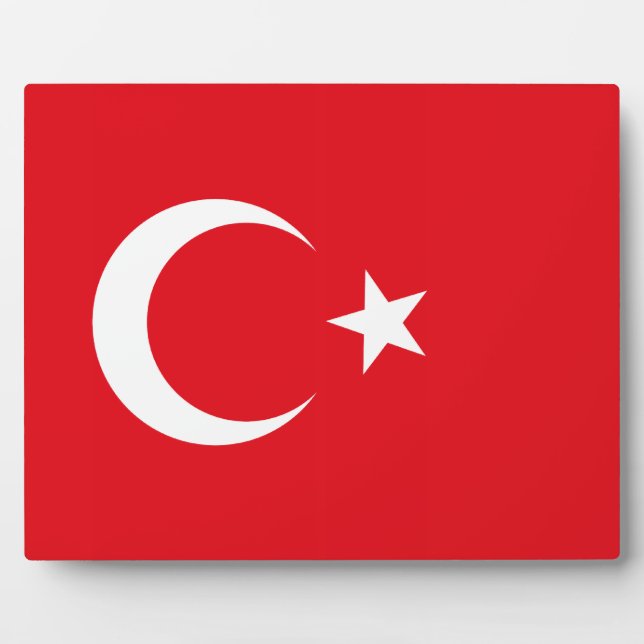 Plaque Drapeau Turquie (Devant)