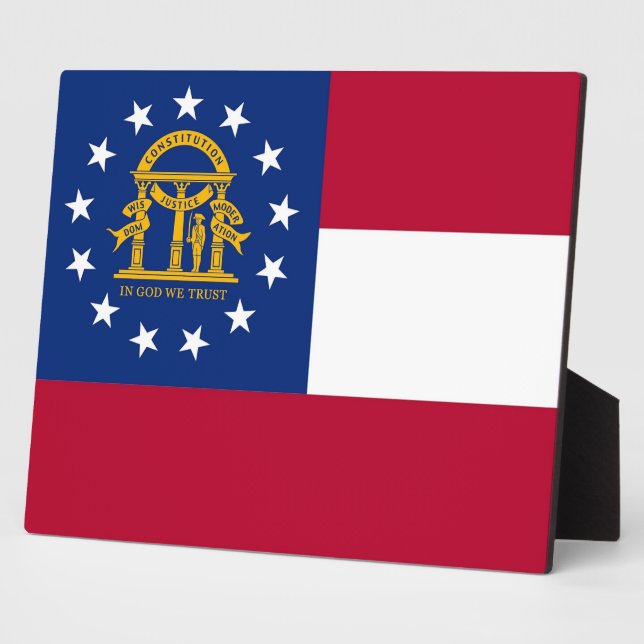 Plaque du drapeau de l'État de Géorgie (Côté)