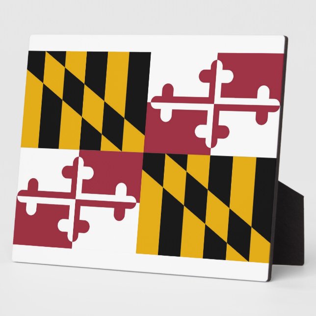 Plaque du drapeau de l'État du Maryland (Côté)