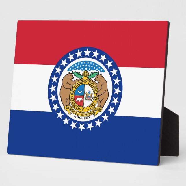 Plaque du drapeau de l'État du Missouri (Côté)