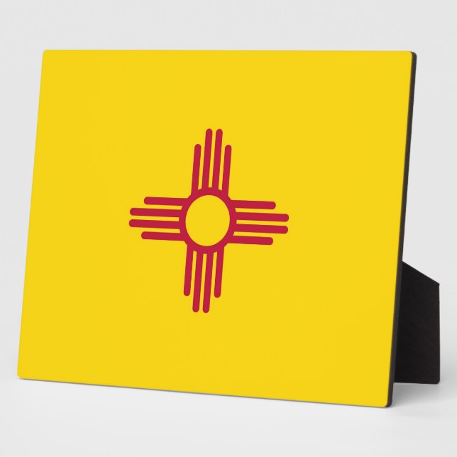Plaque du drapeau de l'État du Nouveau-Mexique (Côté)