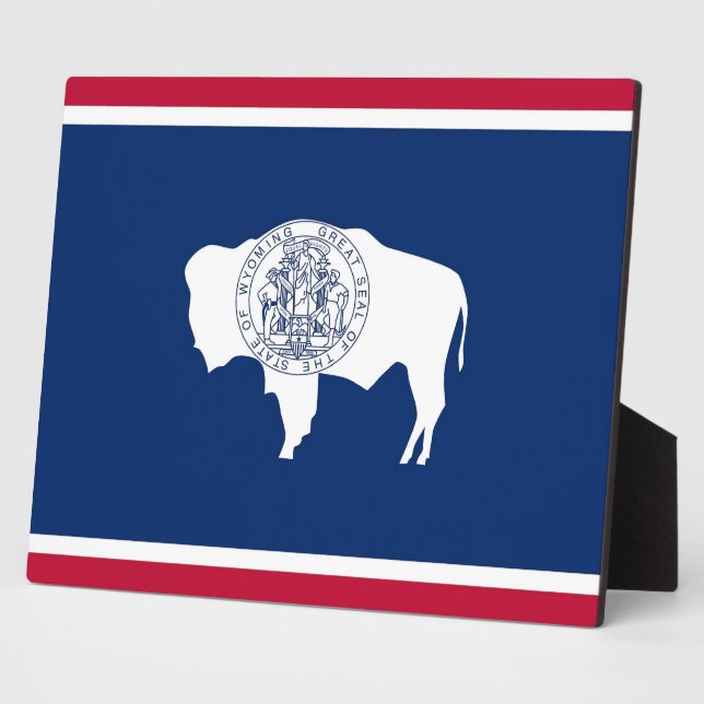 Plaque du drapeau de l'État du Wyoming (Côté)