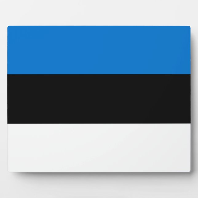 Plaque du drapeau estonien (Devant)