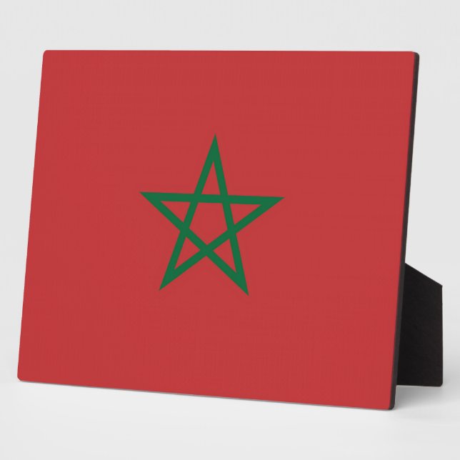 Plaque du drapeau marocain (Côté)