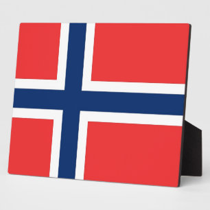 Plaque du drapeau norvégien