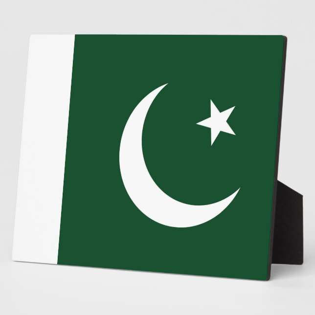 Plaque du drapeau pakistanais (Côté)