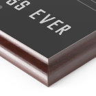 Plaque du meilleur Boss Ever Award avec nom person