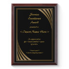 Plaque du Prix d'excellence en service