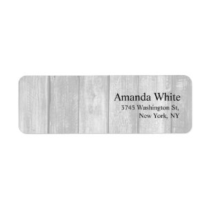 Plaque en bois gris Élégant minimaliste moderne