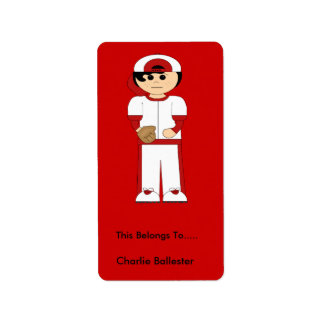 Plaque Étiquette Enfants Stickers Boy Sports