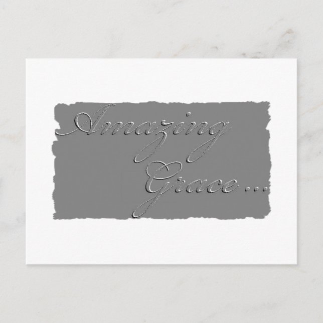 Plaque Extraordinaire de carte postale Grace (Devant)