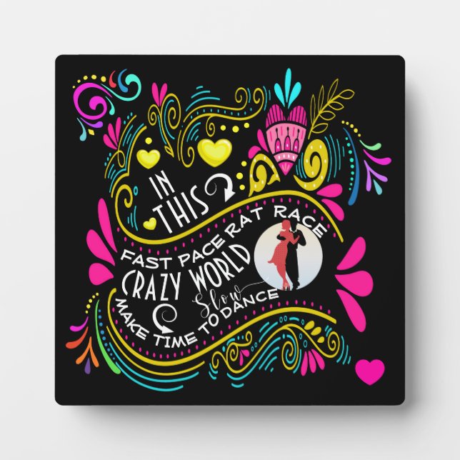 Plaque Faisant du Temps pour une Danse Lente (Devant)