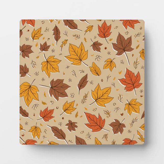 Plaque Feuilles d'automne (Devant)