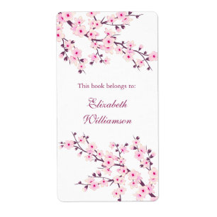 Plaque florale rose cerisier