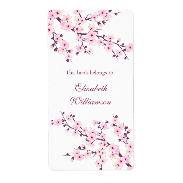 Plaque florale rose cerisier (Devant)