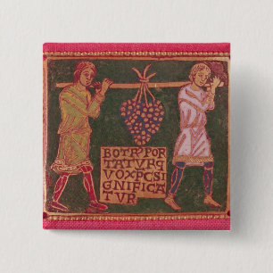 Plaque from a cross 2 inch square button