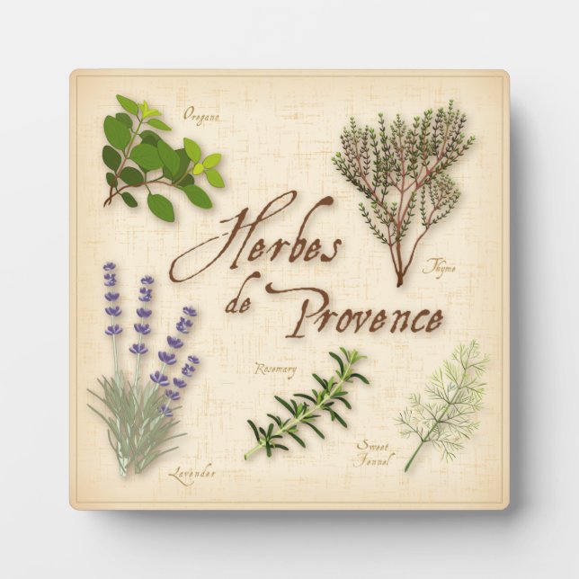 Plaque Herbes de Provence (Devant)