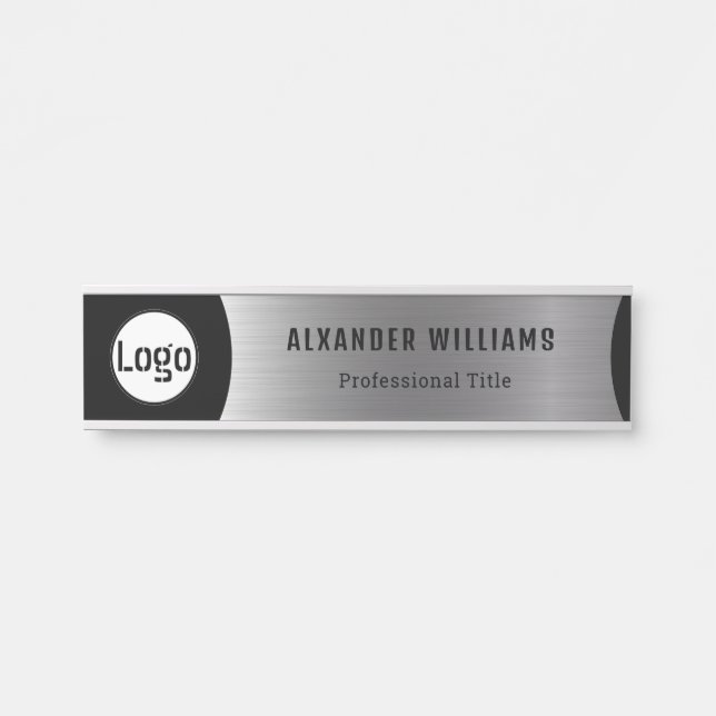 Plaque interchangeable de nom de porte de bureau a (Devant)