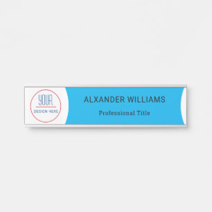 Plaque interchangeable de nom de porte de bureau a