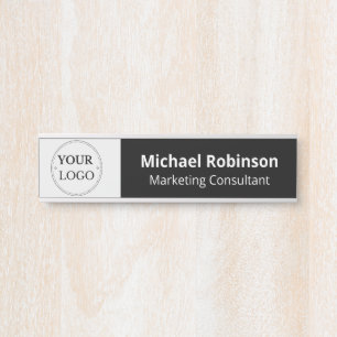Plaque interchangeable de nom de porte de bureau a