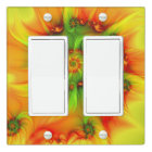 Chaud Été Vert Orange Abstrait coloré Fractal