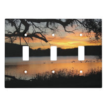Coucher du soleil au parc Lake Scott State Park