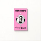 Décor personnalisé du football pour des filles,