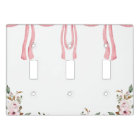 Élégant Rubans rose Aquarelle Floral