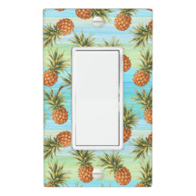 Fun Ananas Fruit Motif Aquarelle Art Stripes