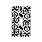Ikat Moorish Damask - blanc et noir