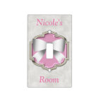 Magnifique Élégant Pink Baby Light Switch Cover