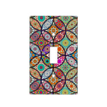 Motif créatif d'art de cercles de mandalas floraux
