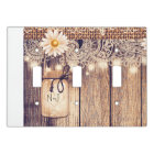 Pots Mason Lumineux Rustiques Marguerites Dentelle