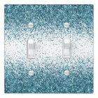 Turquoise glamour étincelant Glitz