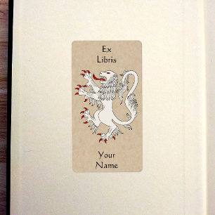 Plaque Lion Rampant Argent